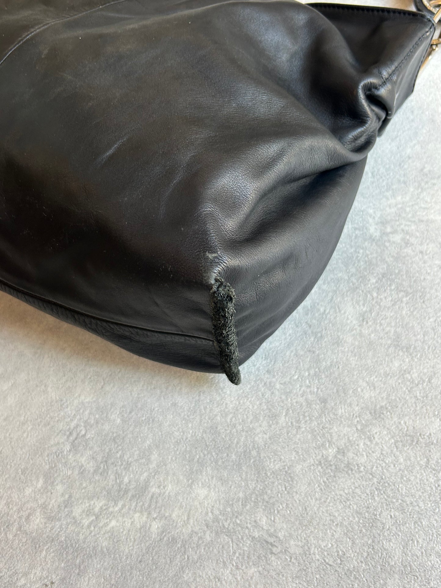 Diesel Leather Shoulder Bag Black