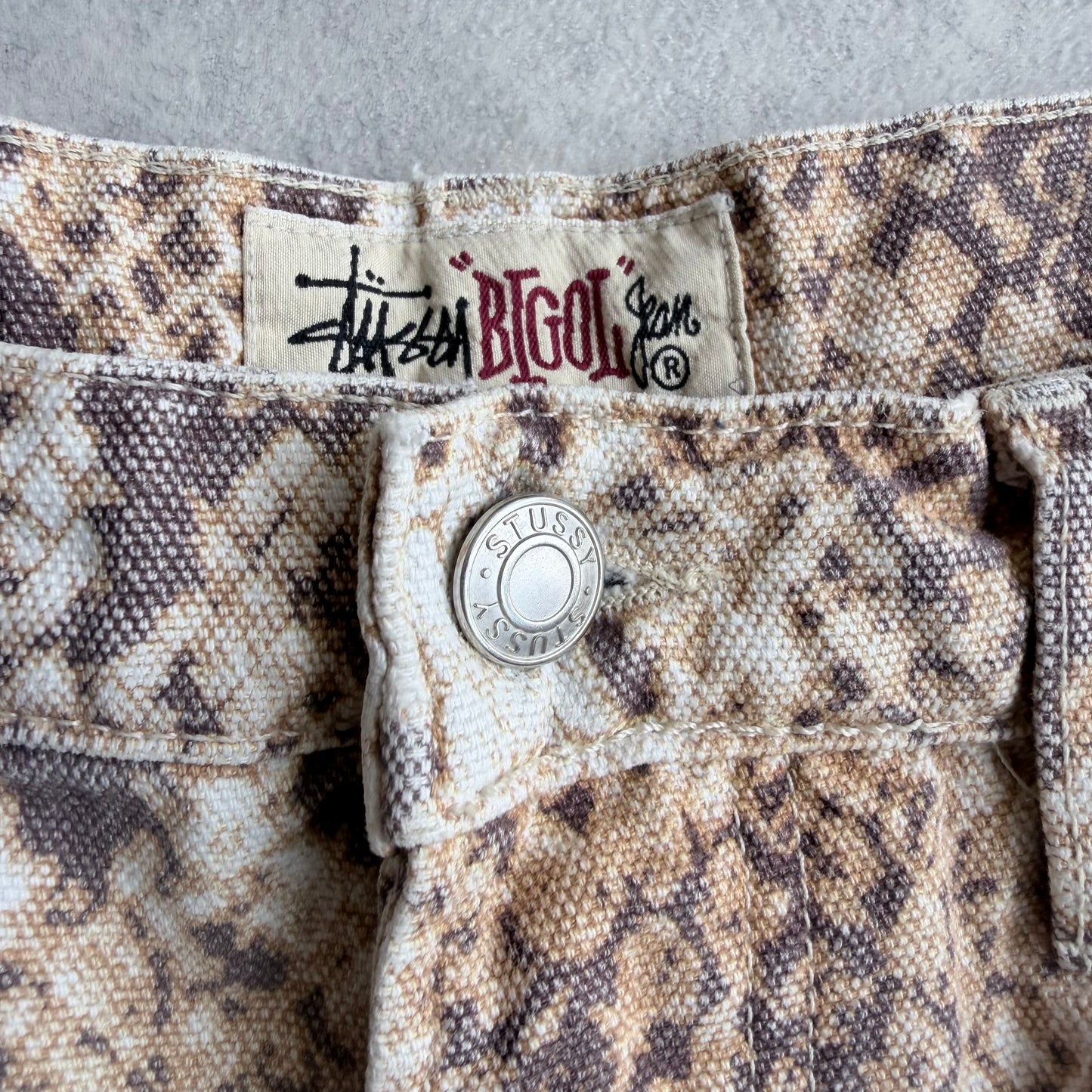 Stussy Washed Canvas Big OL Python Jeans W29 L 32