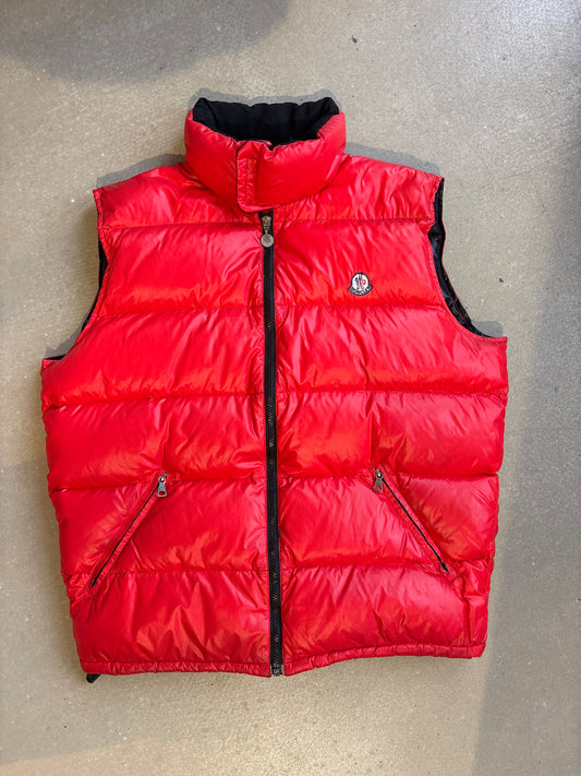 Moncler Puffer Vest Red XL