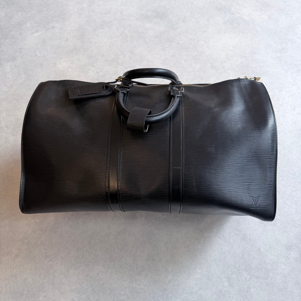Louis Vuitton Epi Keepall 45 Weekend Bag Black