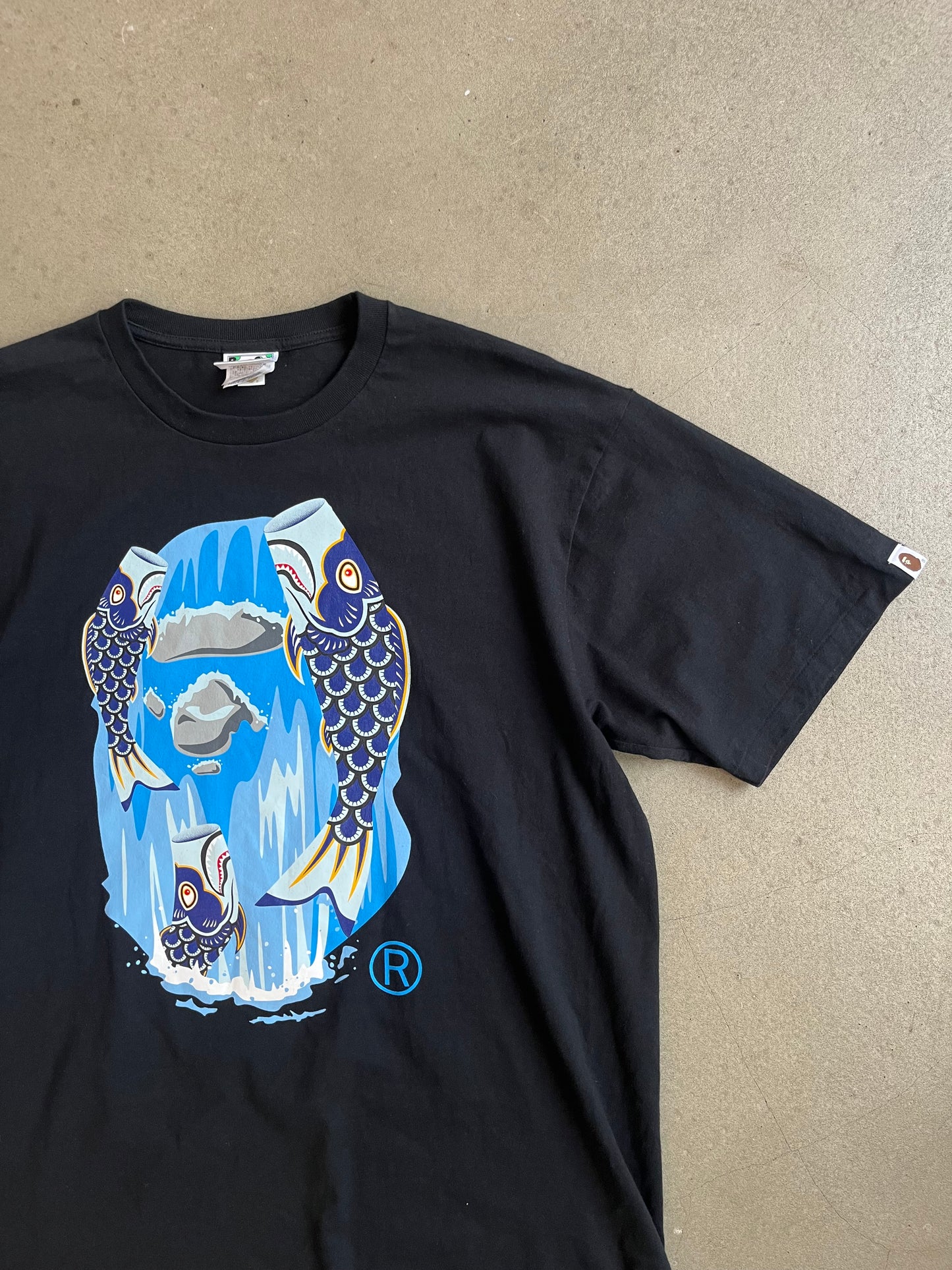 Bape Koinobori Waterfall Ape Head Tee XXL