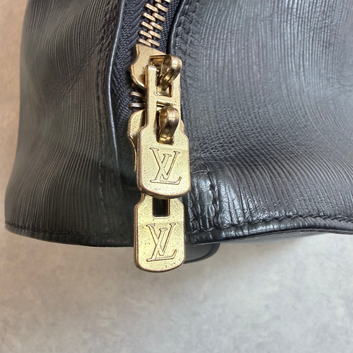Louis Vuitton Epi Keepall 45 Weekend Bag Black
