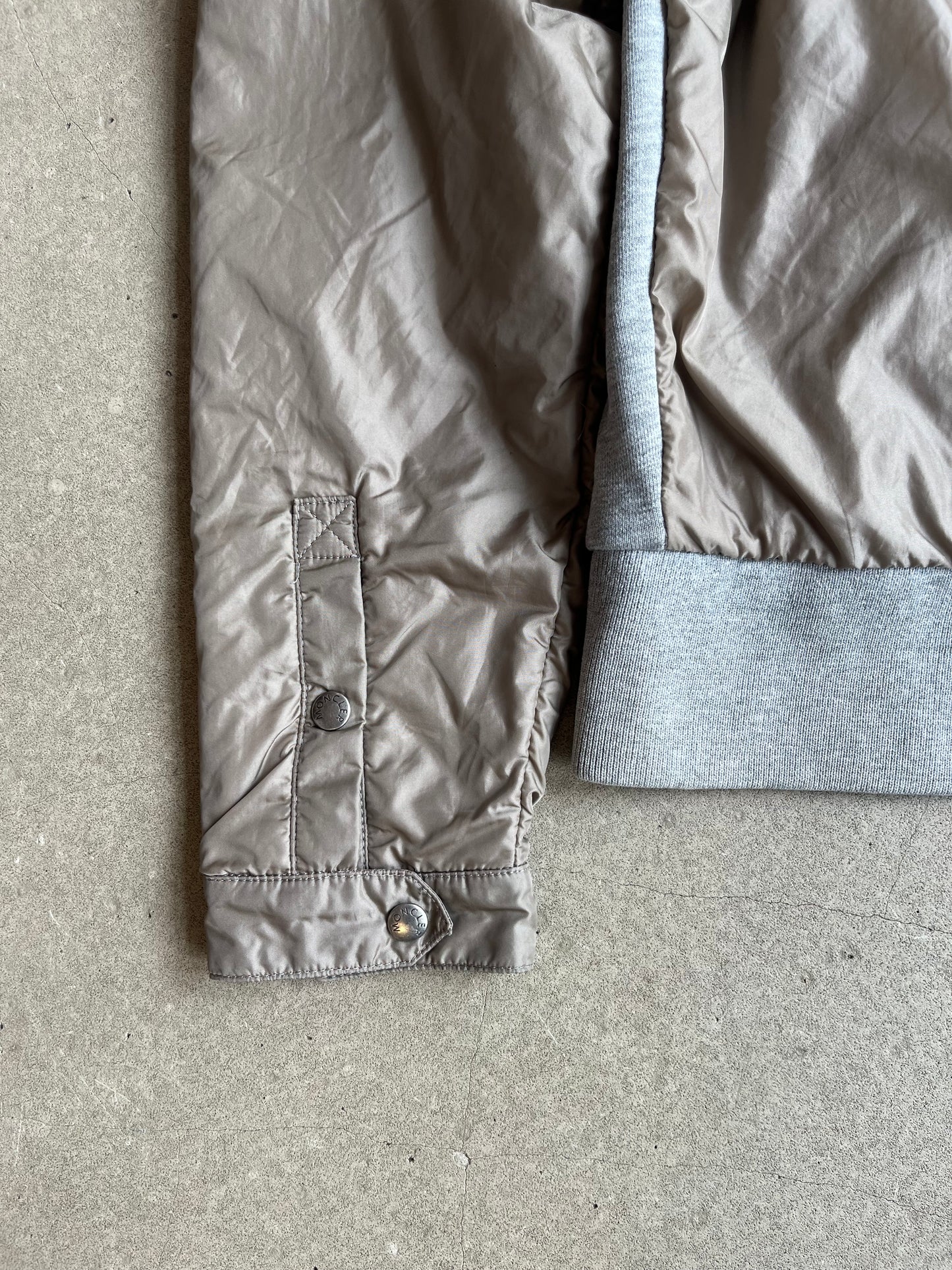 Moncler Zip Up Vest Grey Large