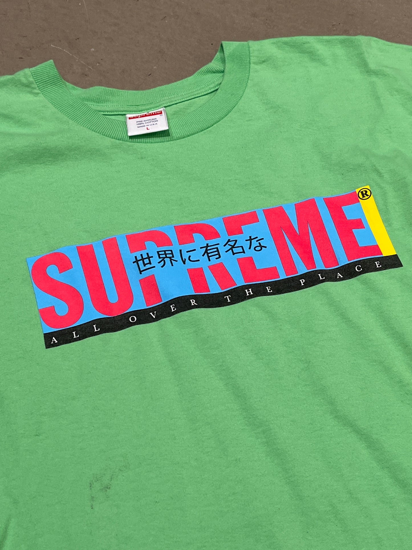 Supreme All Over The Place Tee Green L