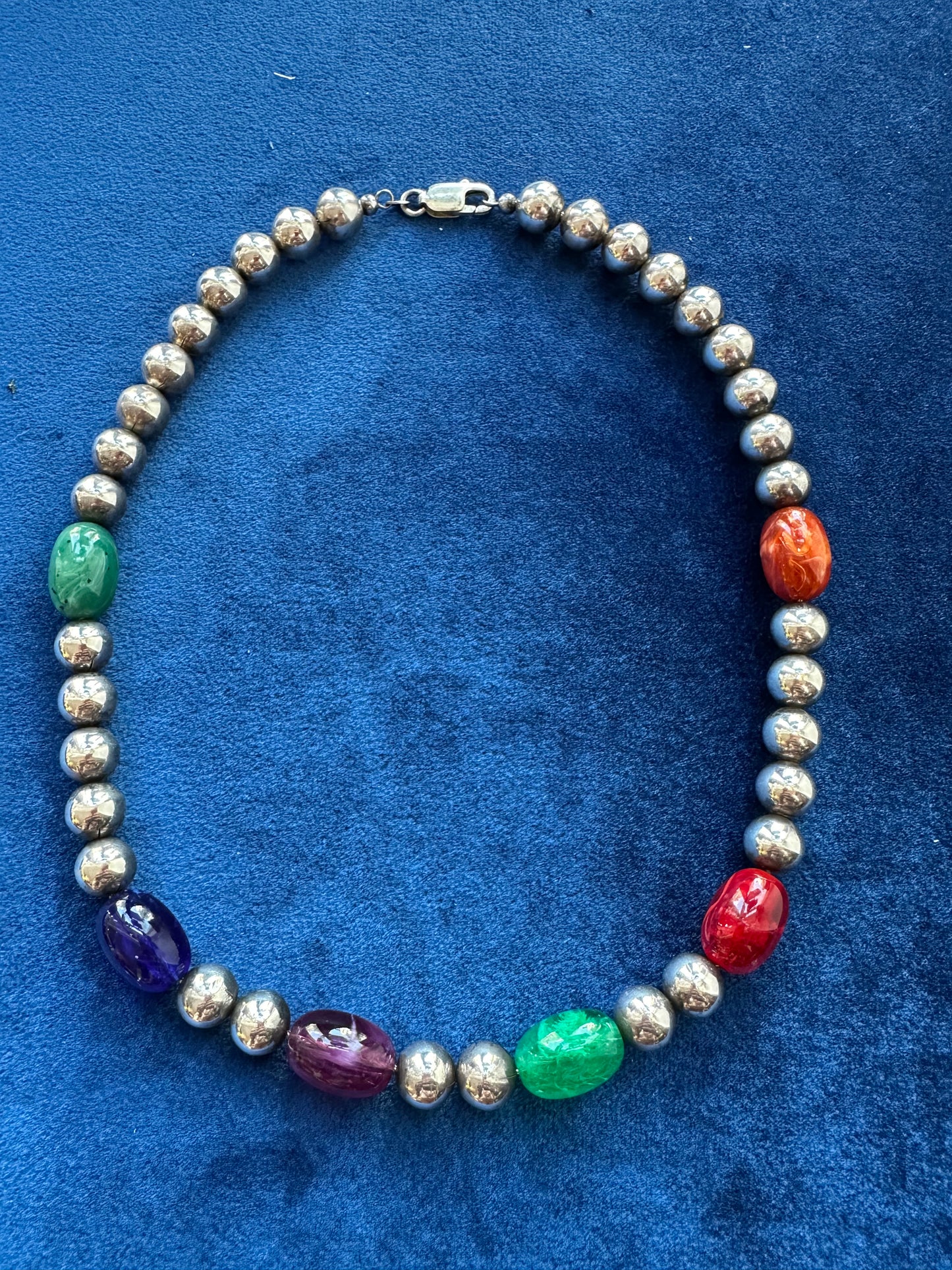 Silver Bead Necklace