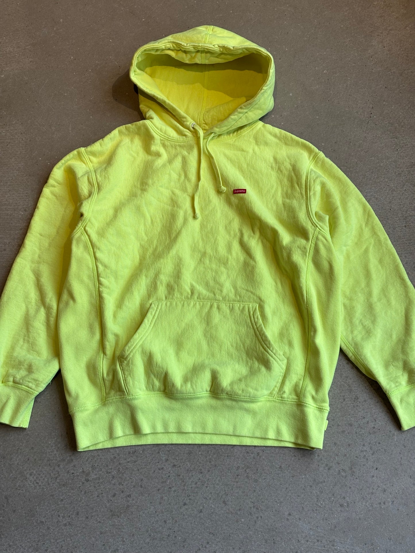 Supreme Mini Box Logo Hoodie Neon Size S