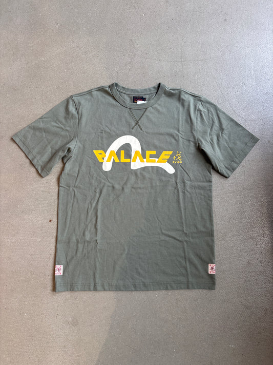 Palace x Evisu Logo T-Shirt Green