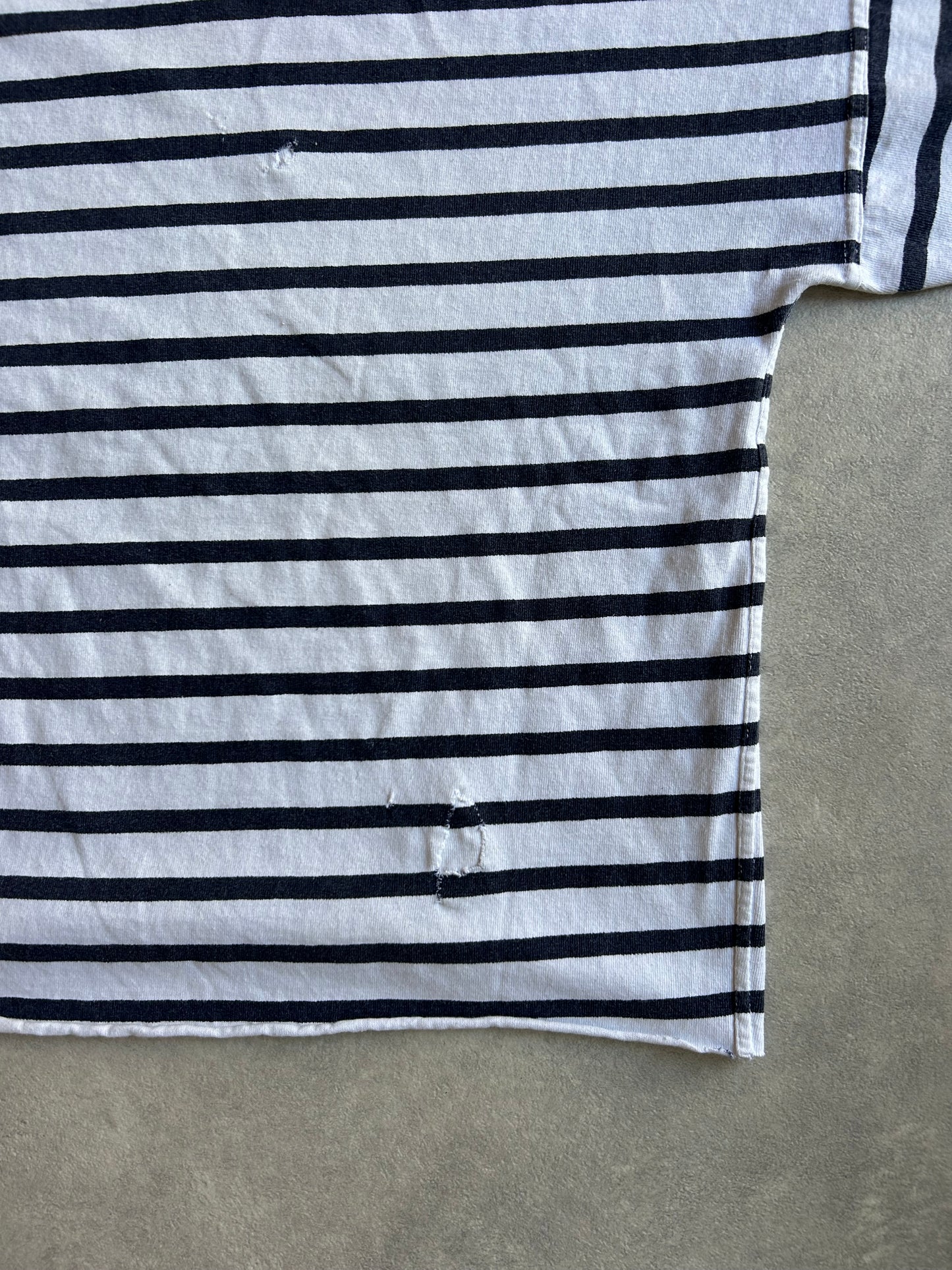 Stone Island Blue Japan Exclusive Cropped Tee Medium