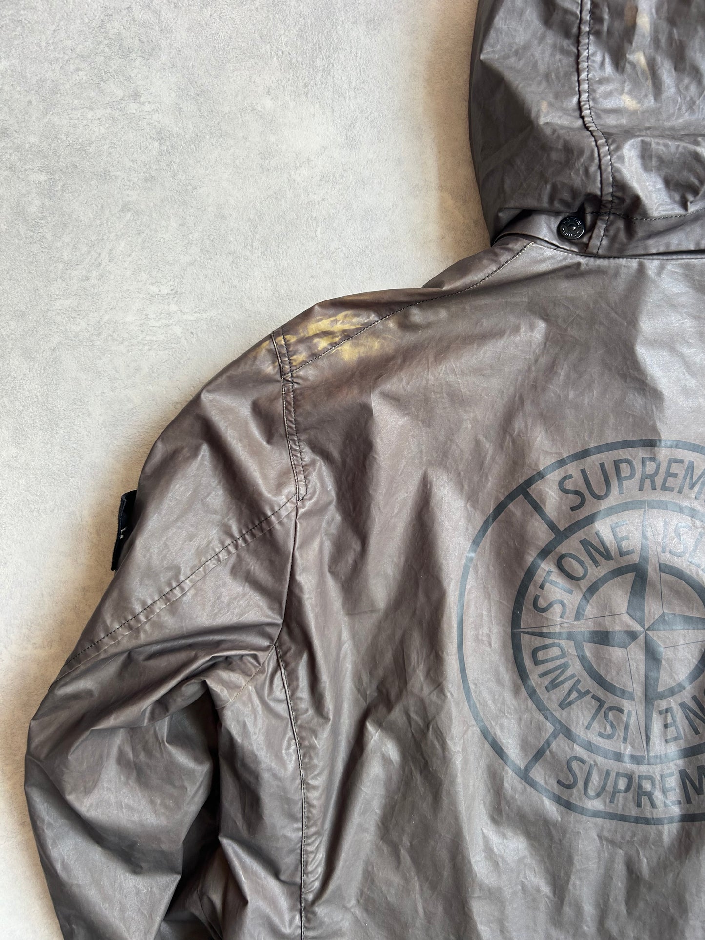 Supreme x Stone Island Heat Reactive Trench Coat Black XL