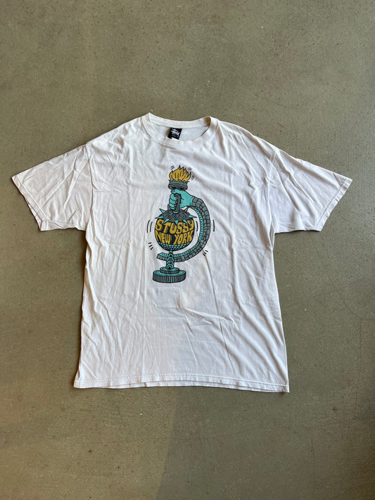 Stussy Globe Tee White L
