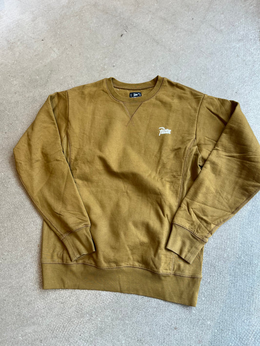 Patta Mini Logo Sweater Brown Large