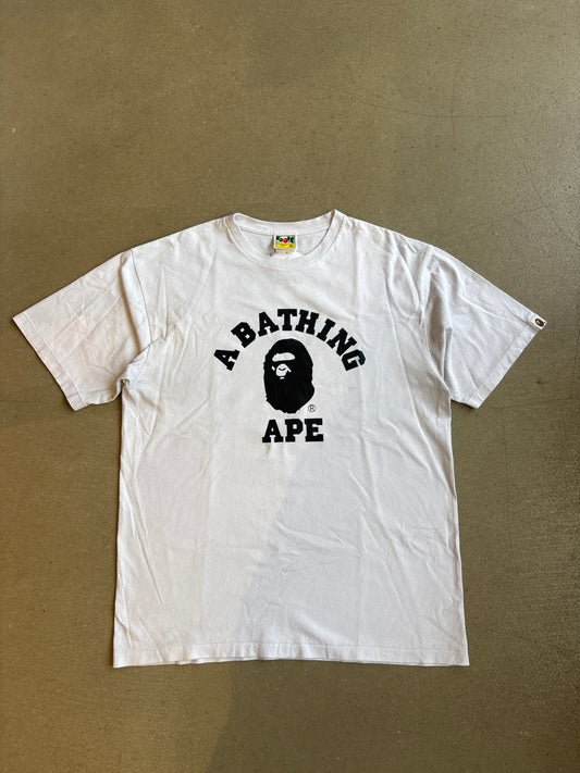 Bape College Logo Tee White XL
