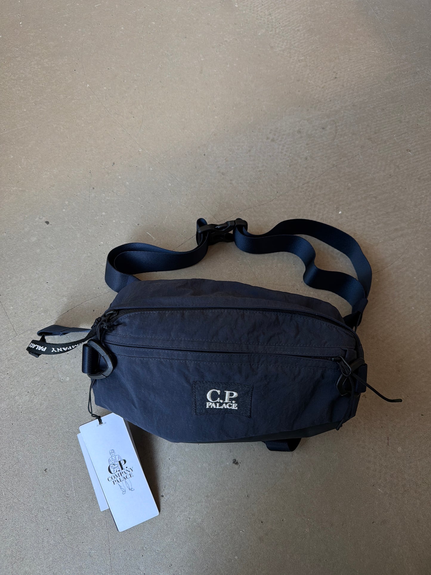 Palace x C.P. Company Plain Paper Touch Shoulder Bag Navy
