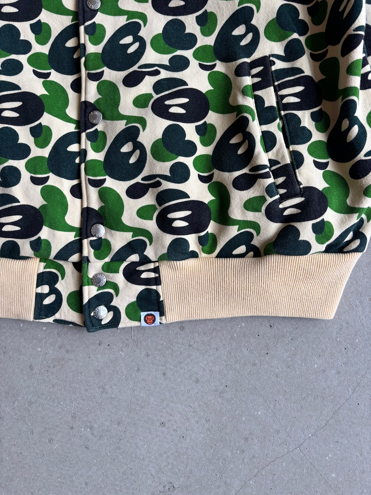 Baby Milo Camo Varsity Vest 'Made in Japan' By Bathing ape Size XL