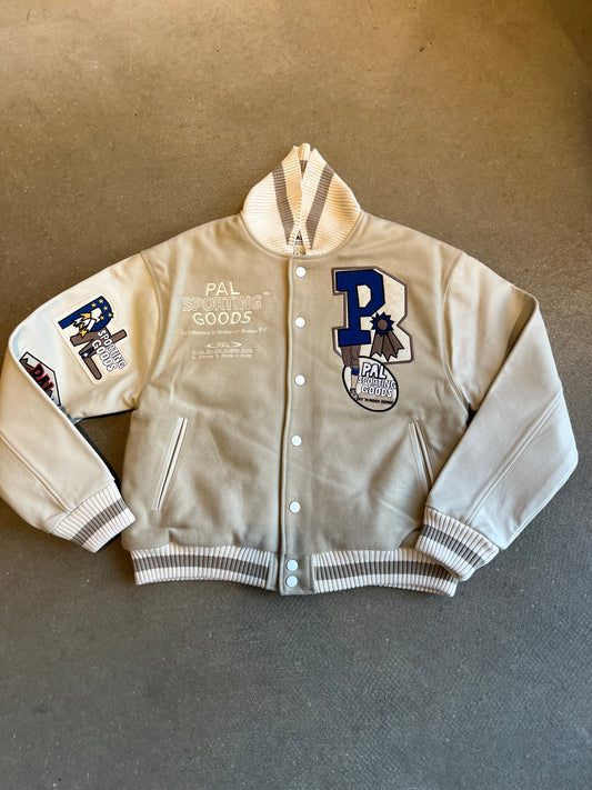 PAL Varsity Sportig Goods Jacket Beige M