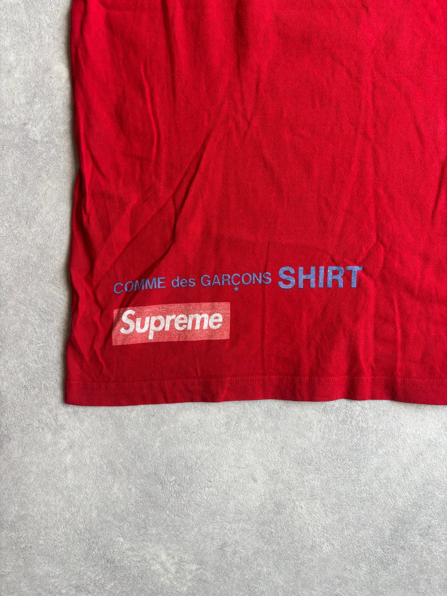 Supreme X CDG Harold Hunter Tee Red XL