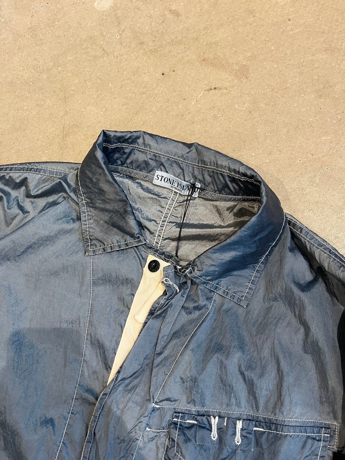 Vintage Stone Island Stitched Chrome Jacket XXL