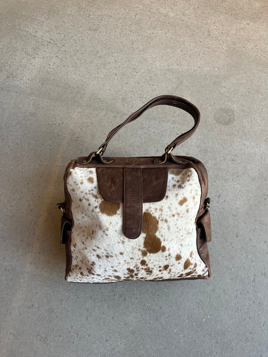 Vintage Cowskin Leather Handbag