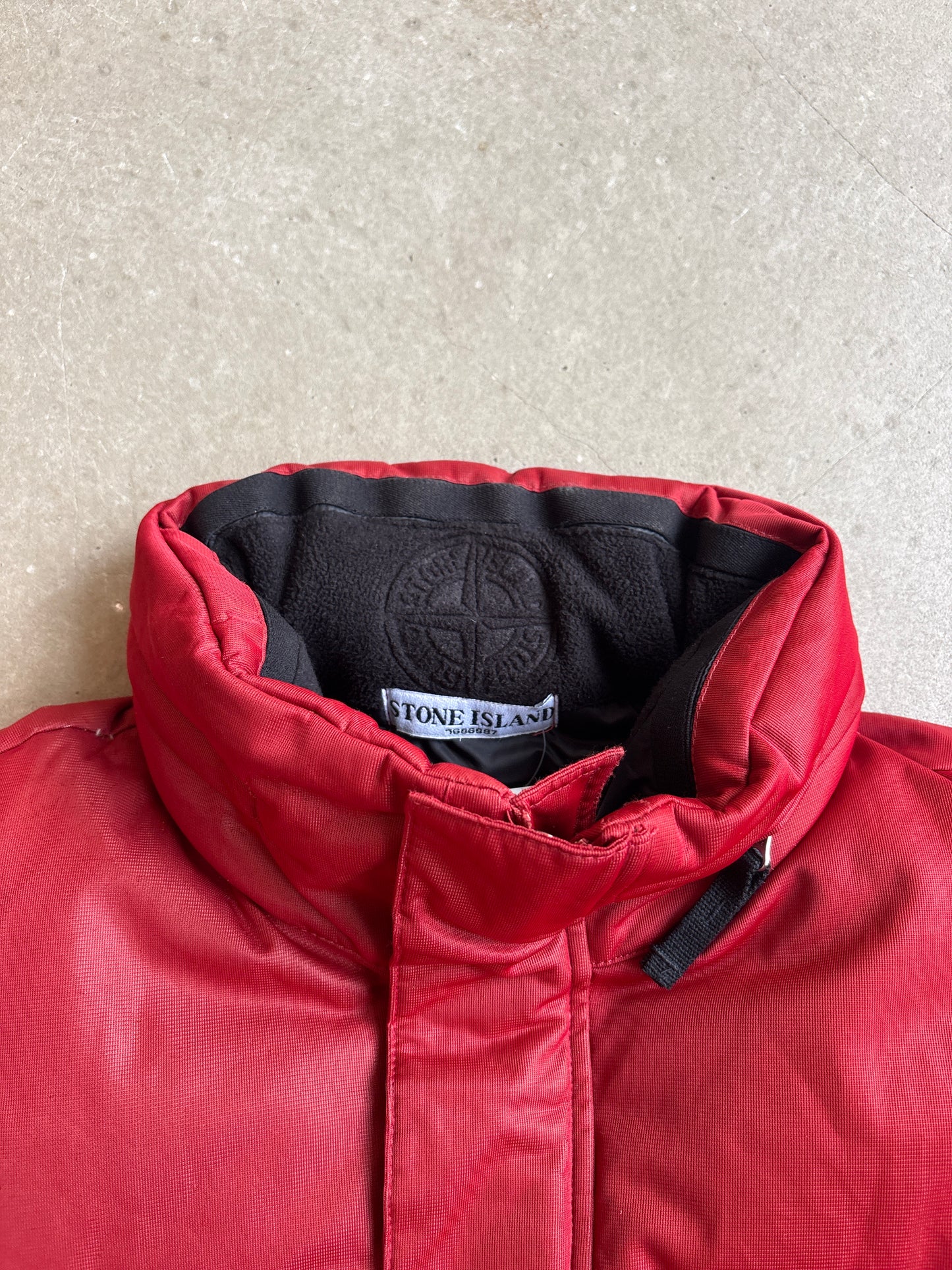Stone Island 3 layer Down Jacket Red XL