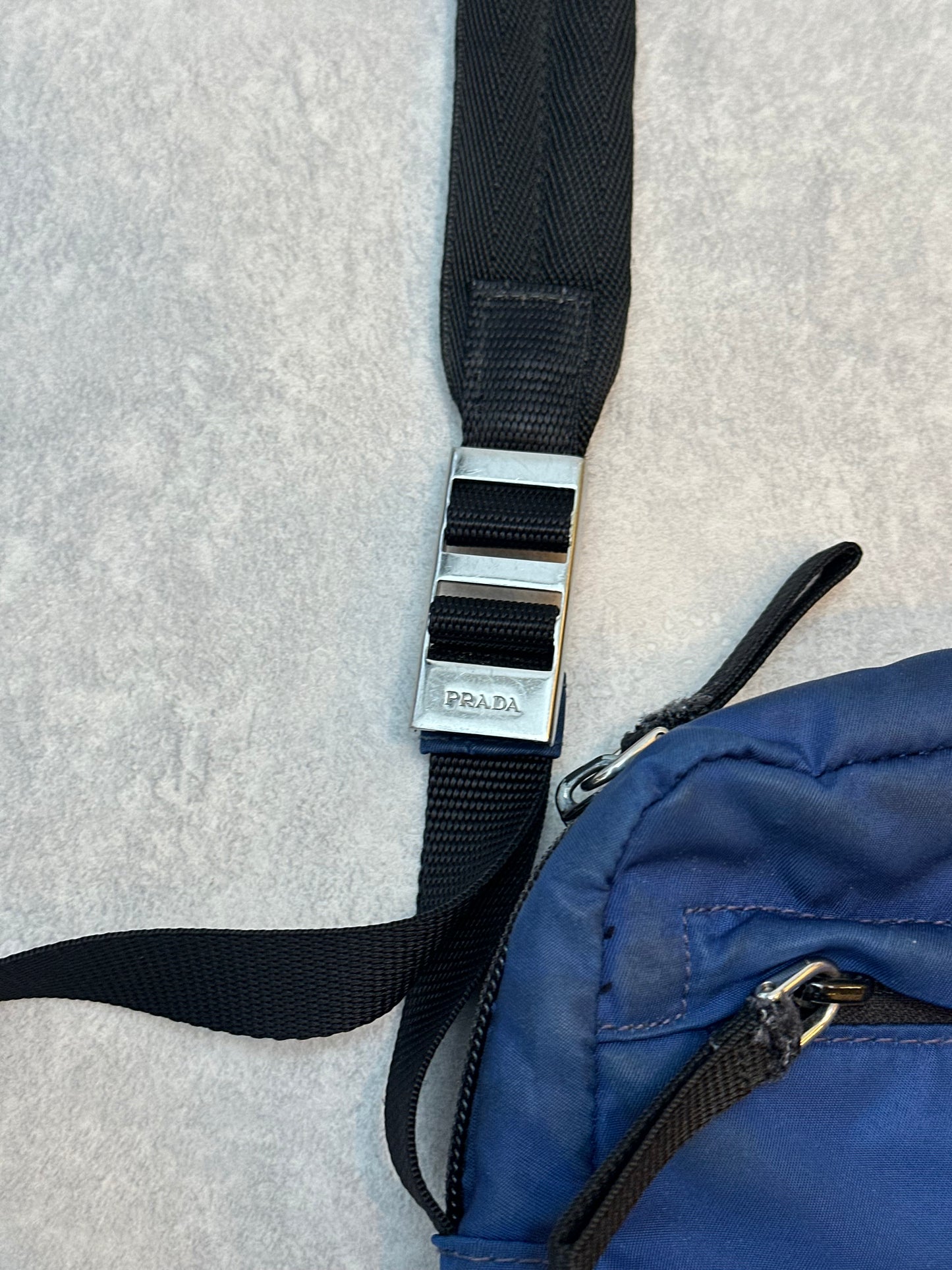 Prada Nylon Blue Crossbody Bag