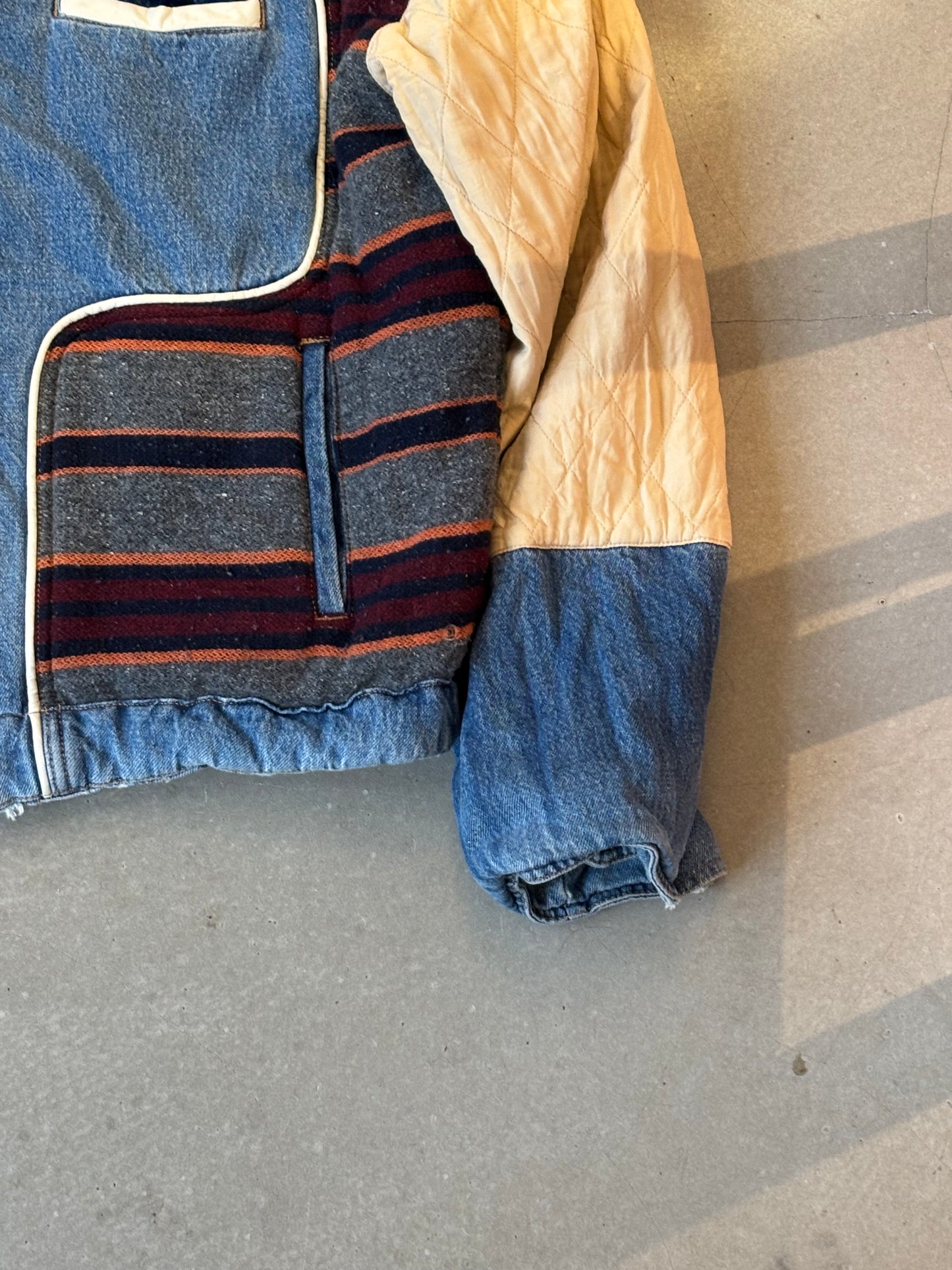 Diesel Denim Reversible Bomber Jacket M