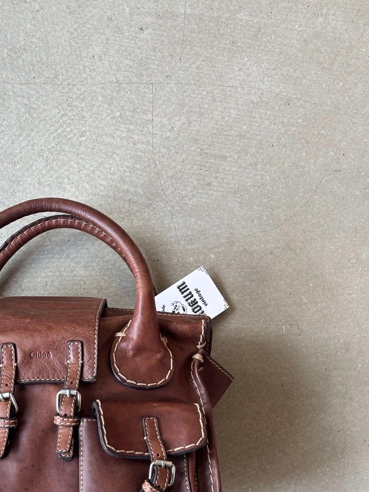 Chloé Edith Leather Handbag Brown