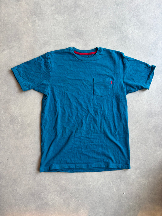 Supreme Pocket Heavy Tee Size L Marine Blue