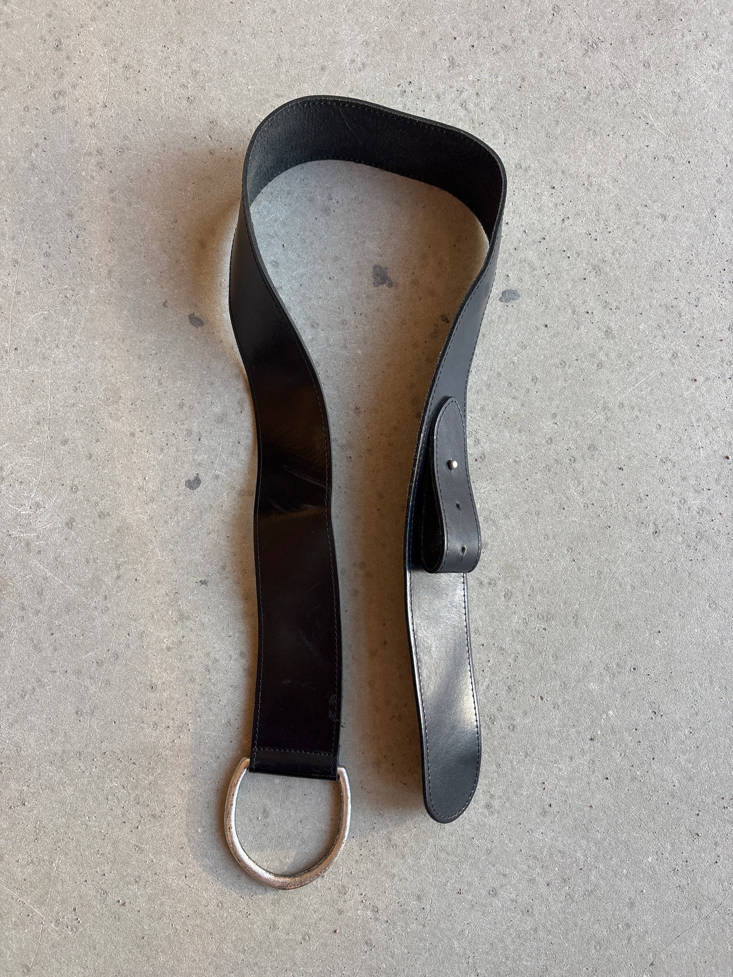 Black Leather Belt  95CM