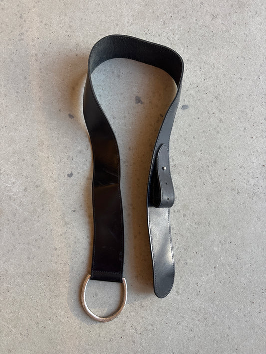 Black Leather Belt  95CM