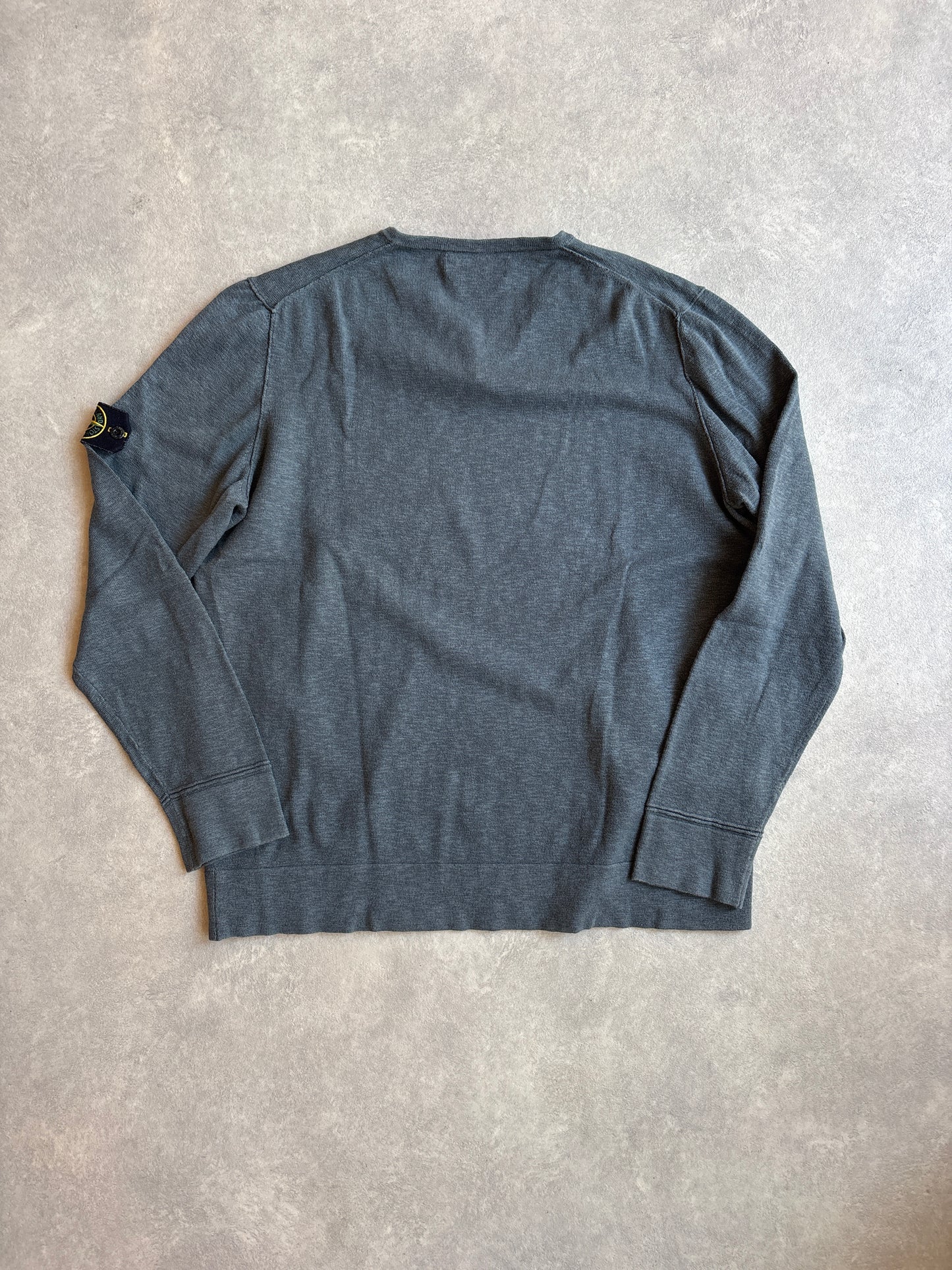 Stone Island V-Neck Sweater Grey XXXL