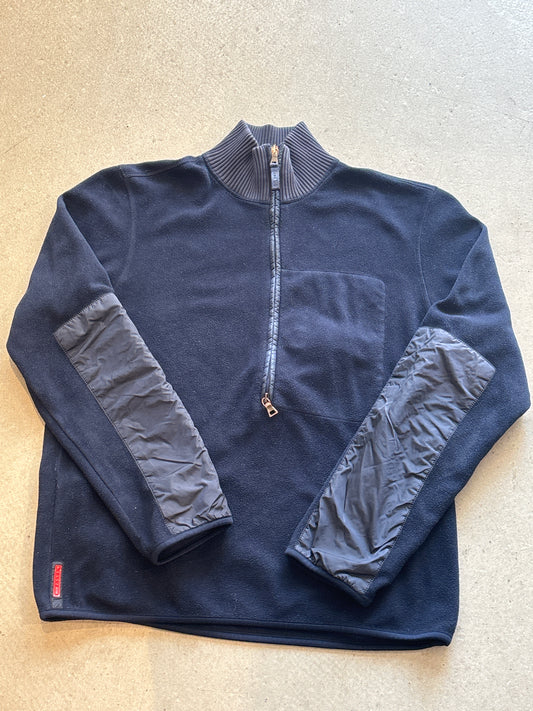 Vintage Prada Fleece Jacket Navy L