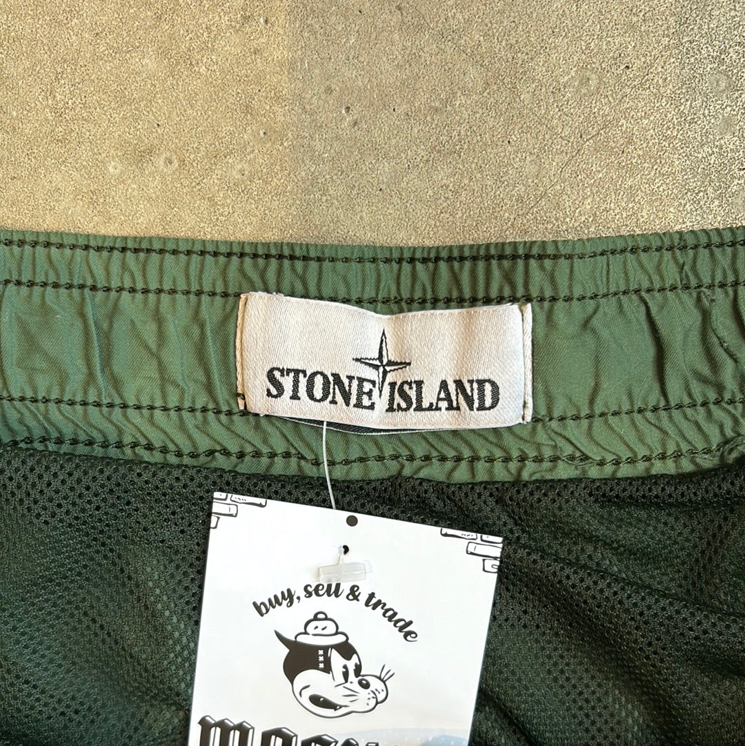 Stone Island Green Swim Shorts L