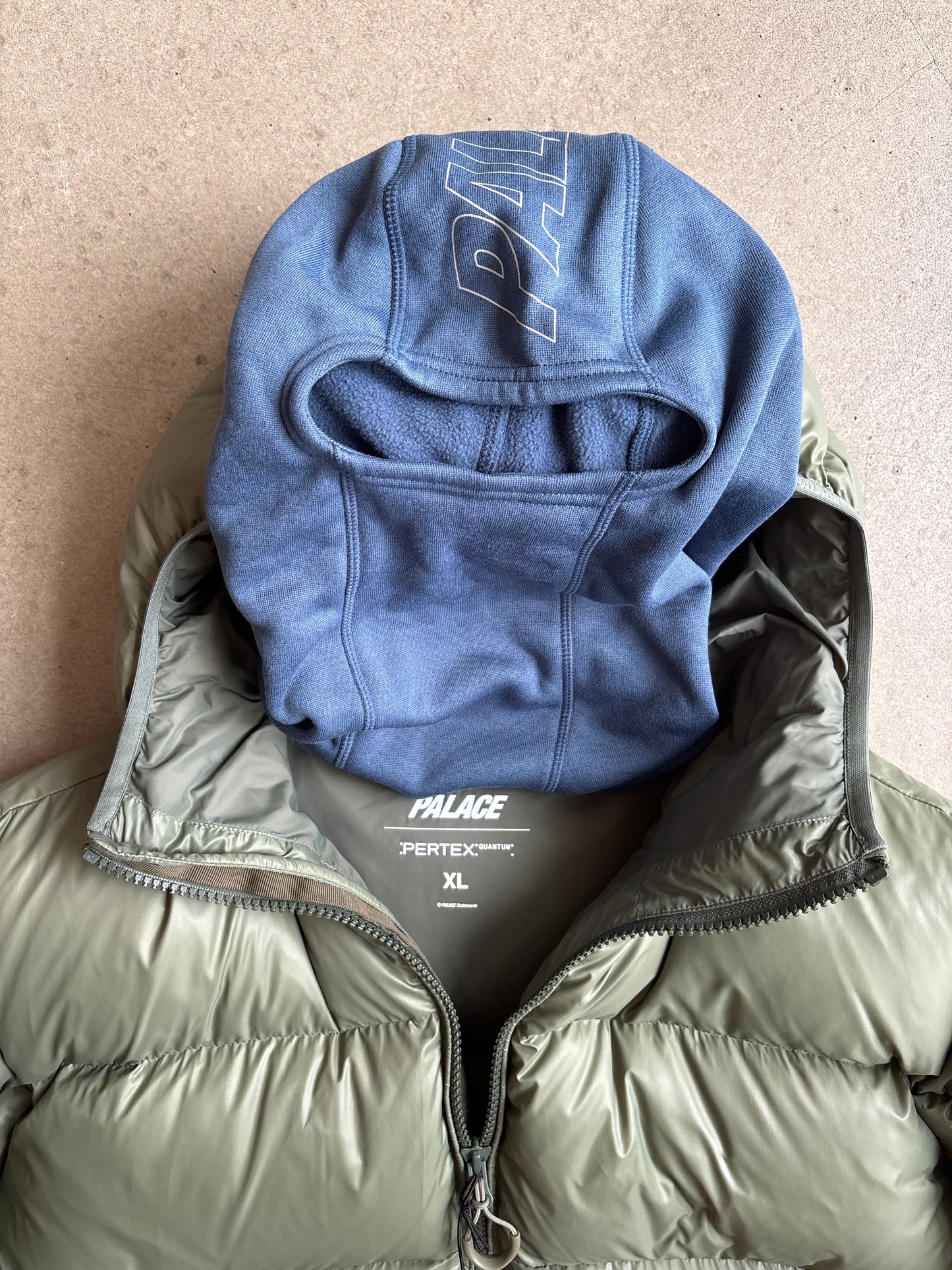 Palace Pertex Opaque Balaclava Puffer Jacket Green
