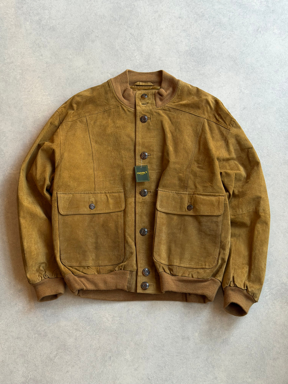 Oliver'S Suede Camel Color Jacket M