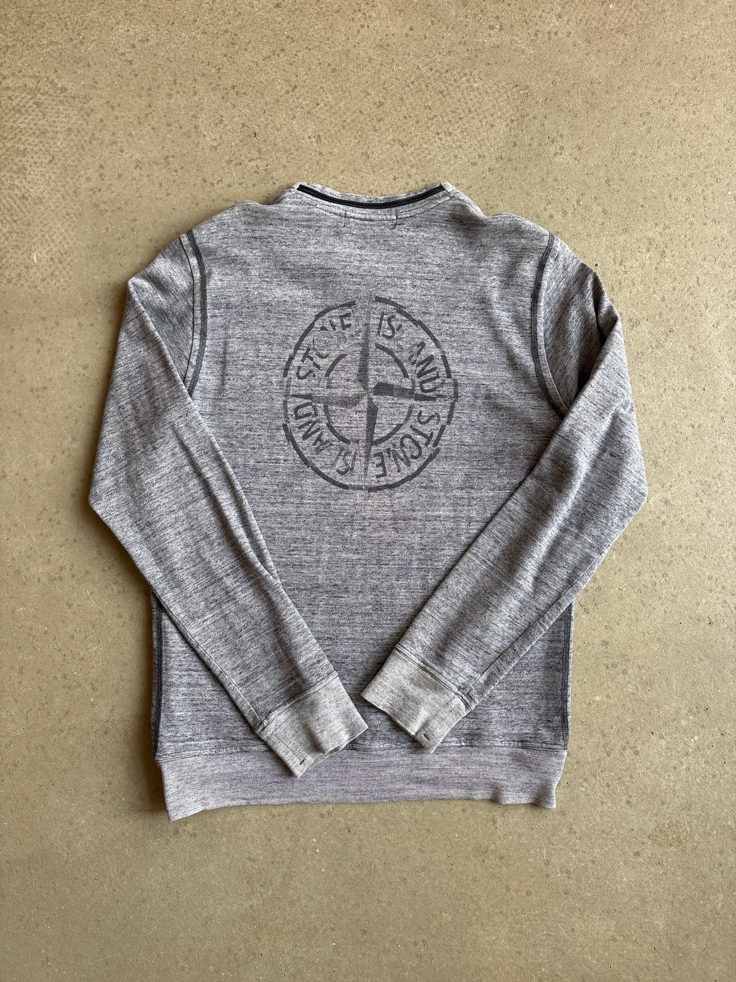 Stone Island SS14 Marl Logo Grey L