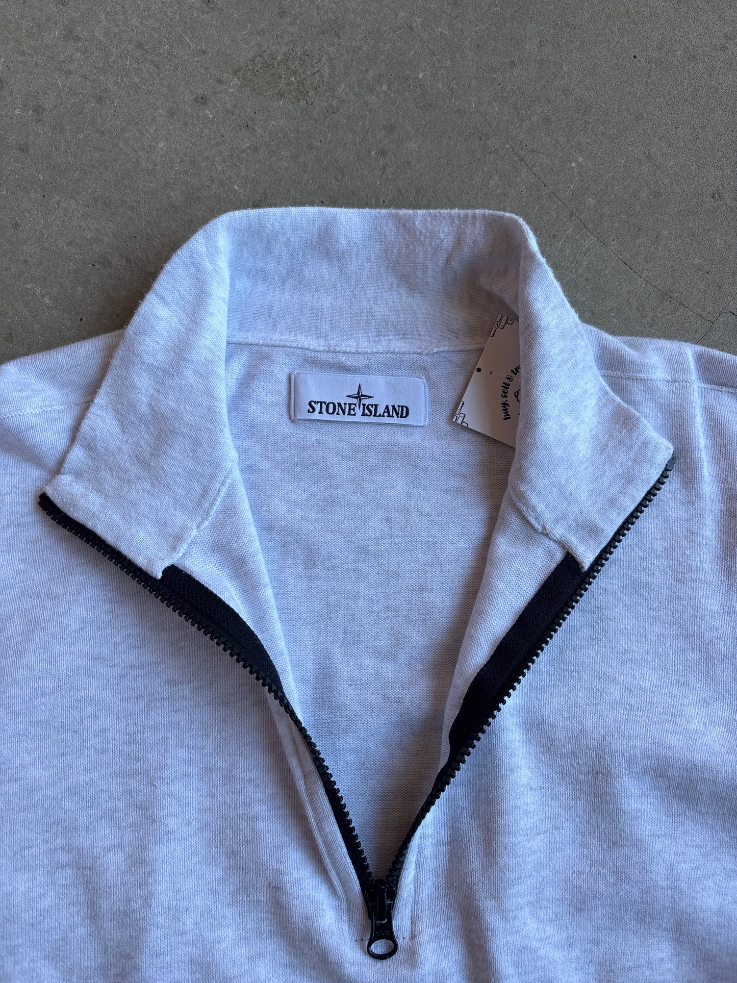 Stone Island Quarter Zip White XXL