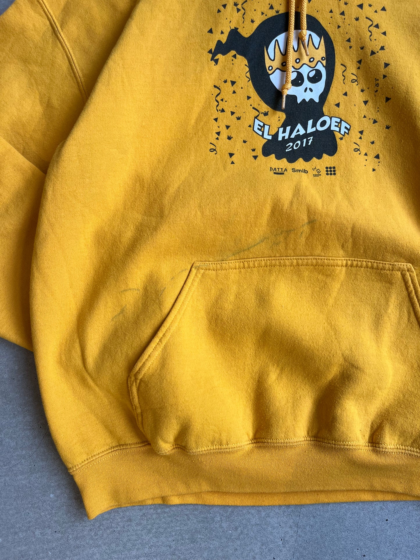 SMIB x EL Haloef Hoodie Yellow L