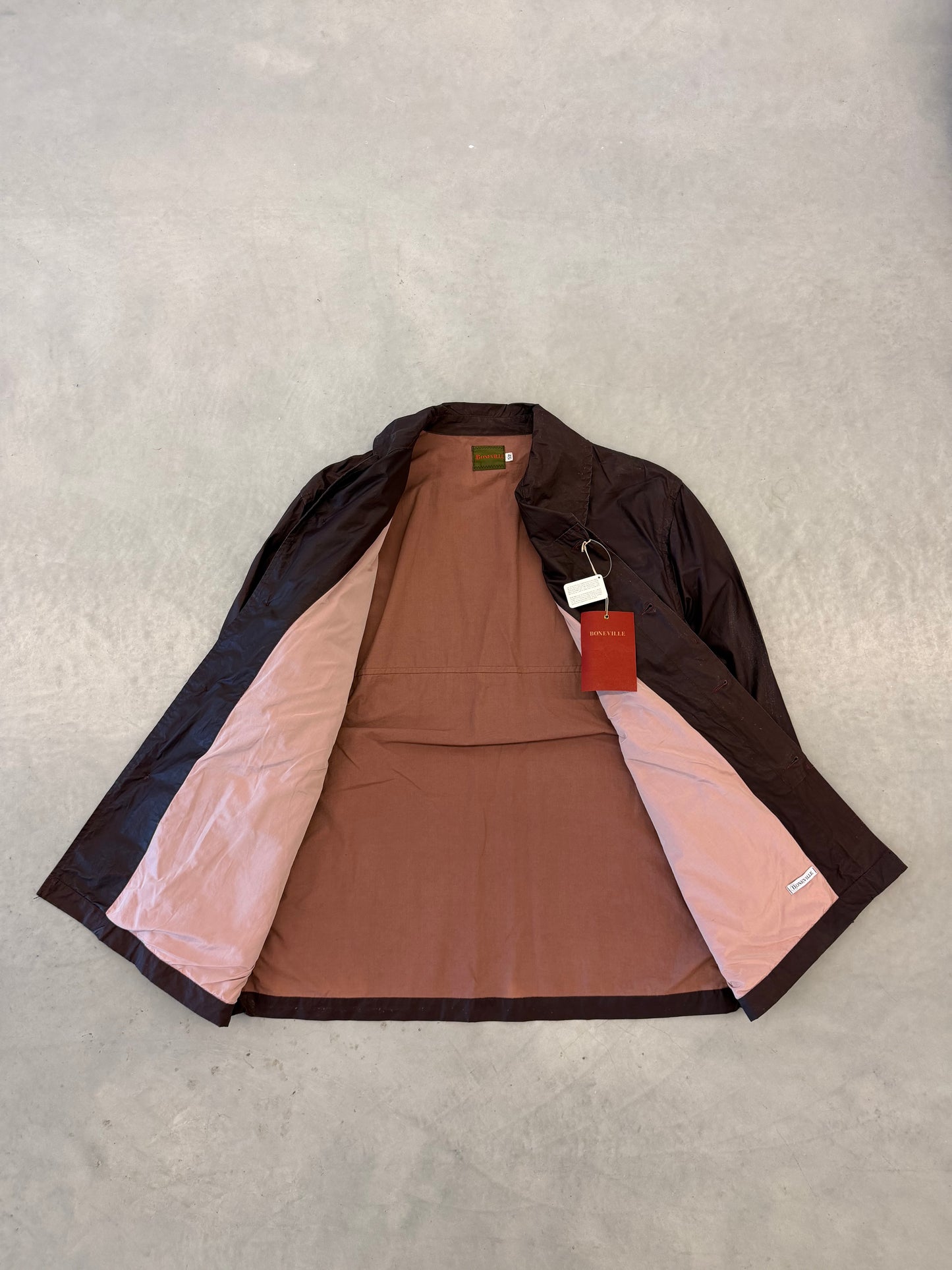 Boneville Aubergine Wax Jas 52