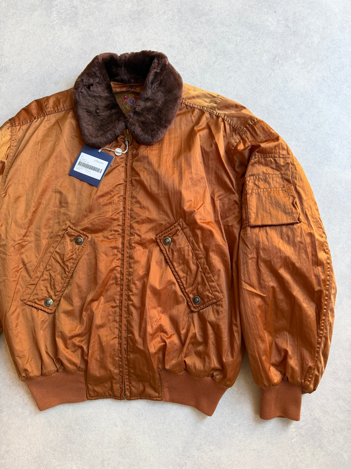 Belfe & Belfe Bomber Jacket Caramel L