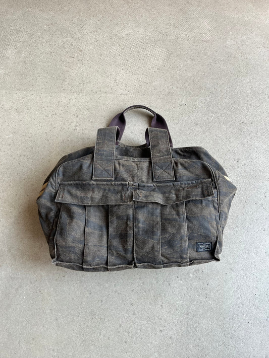 Porter Green Eye Boston Bag Brown