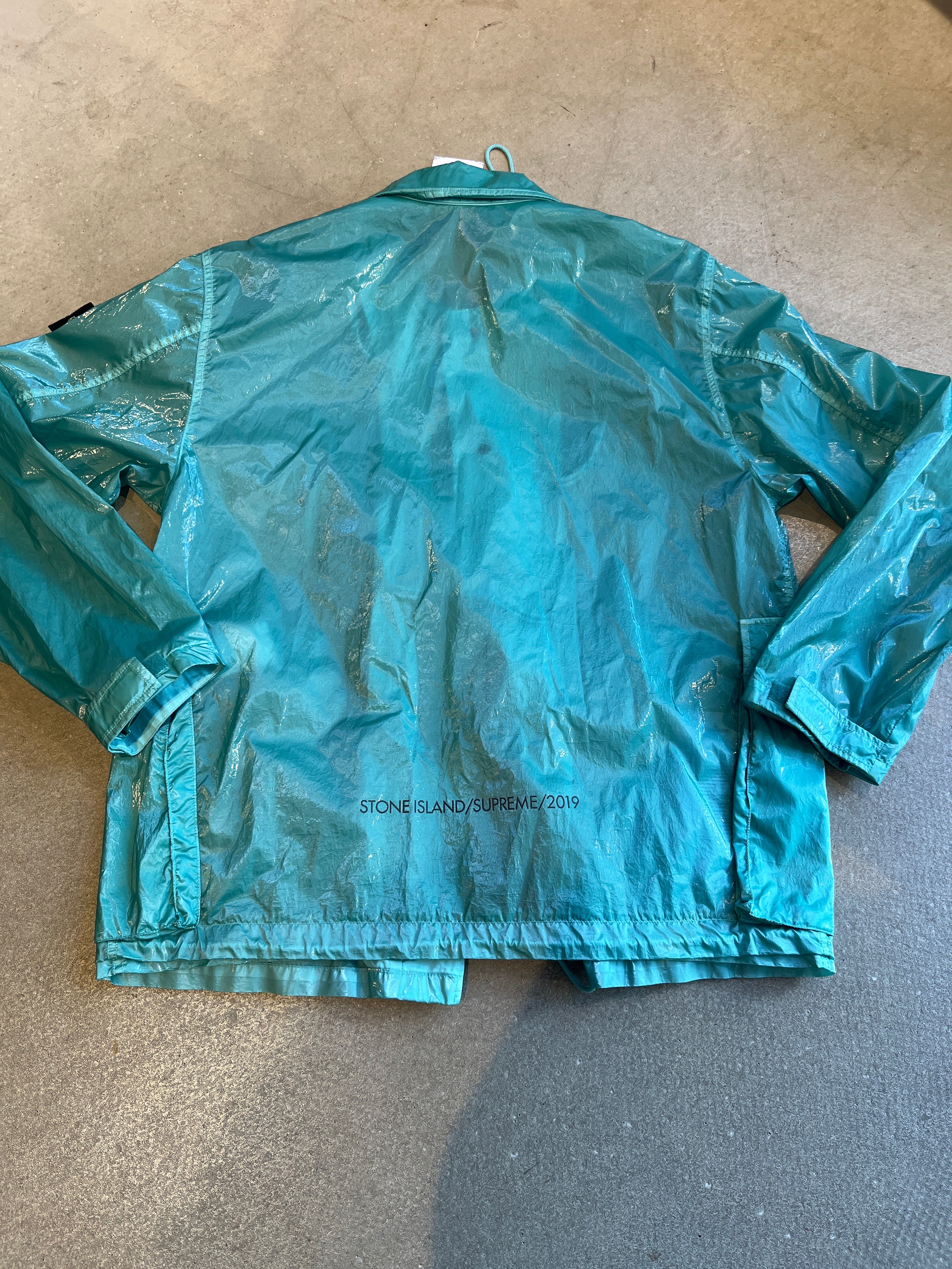 Supreme Stone Island New Silk Light Jacket Light Blue L Mokum Vintage