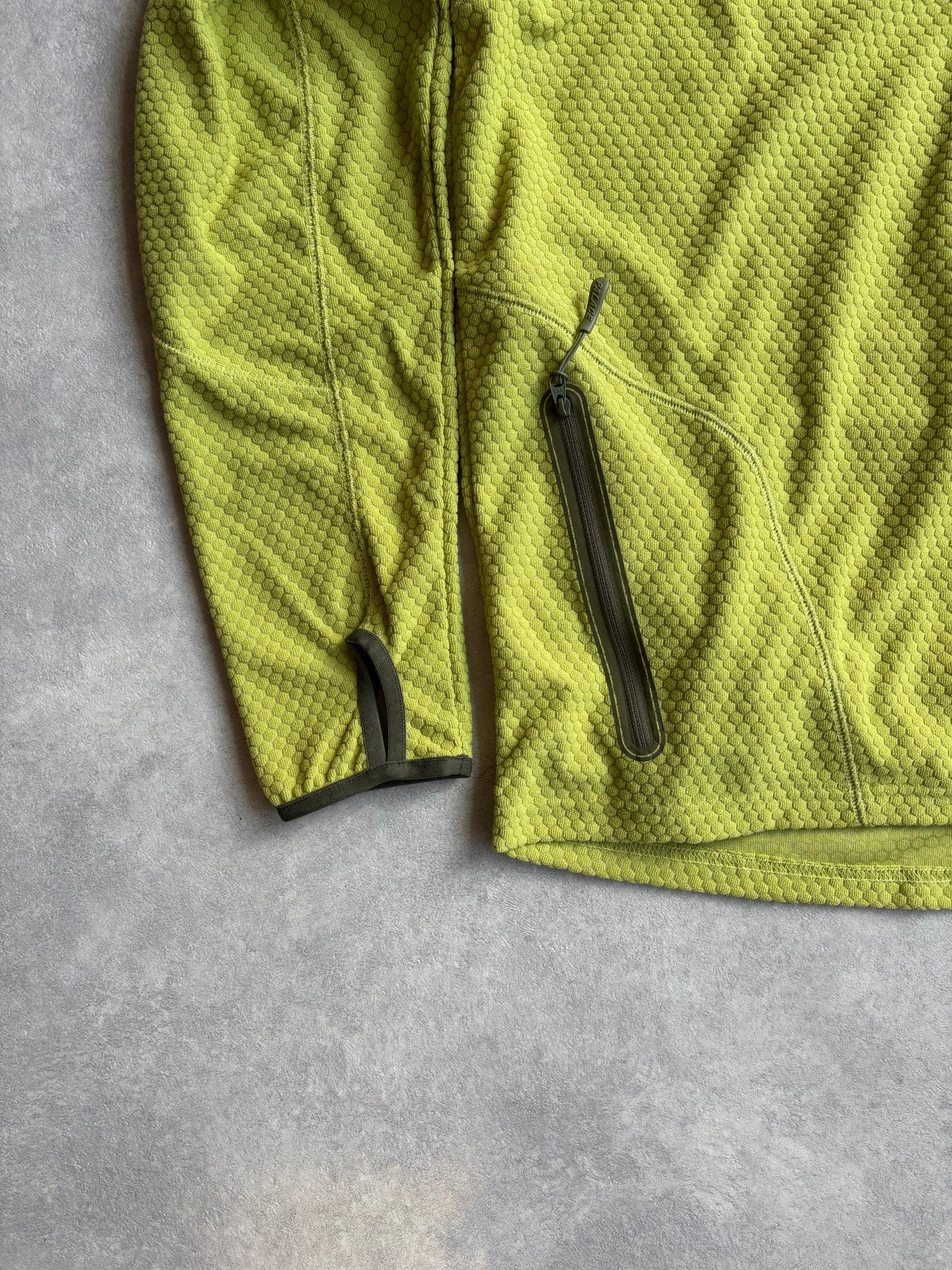 PALACE RUN IT 1/2 ZIP THERMAL TRACK JACKET THE DEEP GREEN