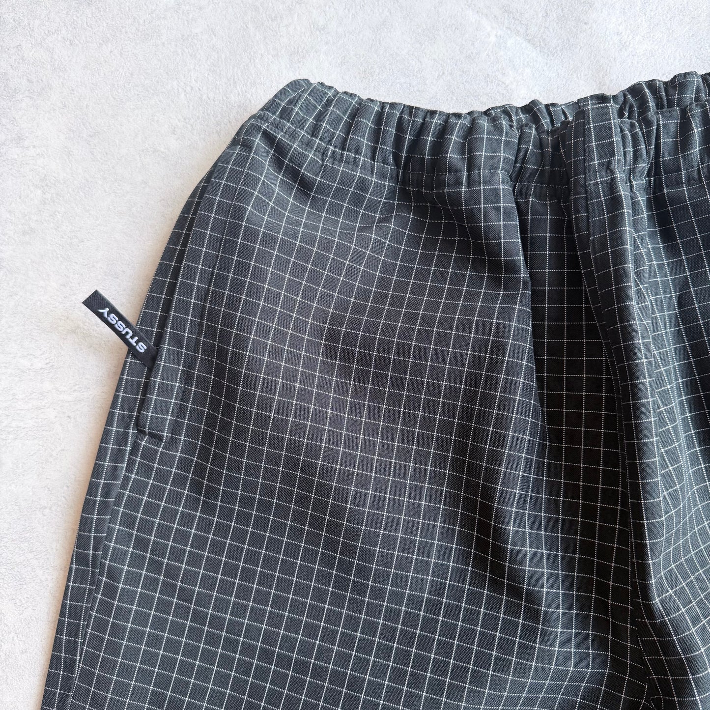 Stussy Grid Brushed Beach Pants Black M