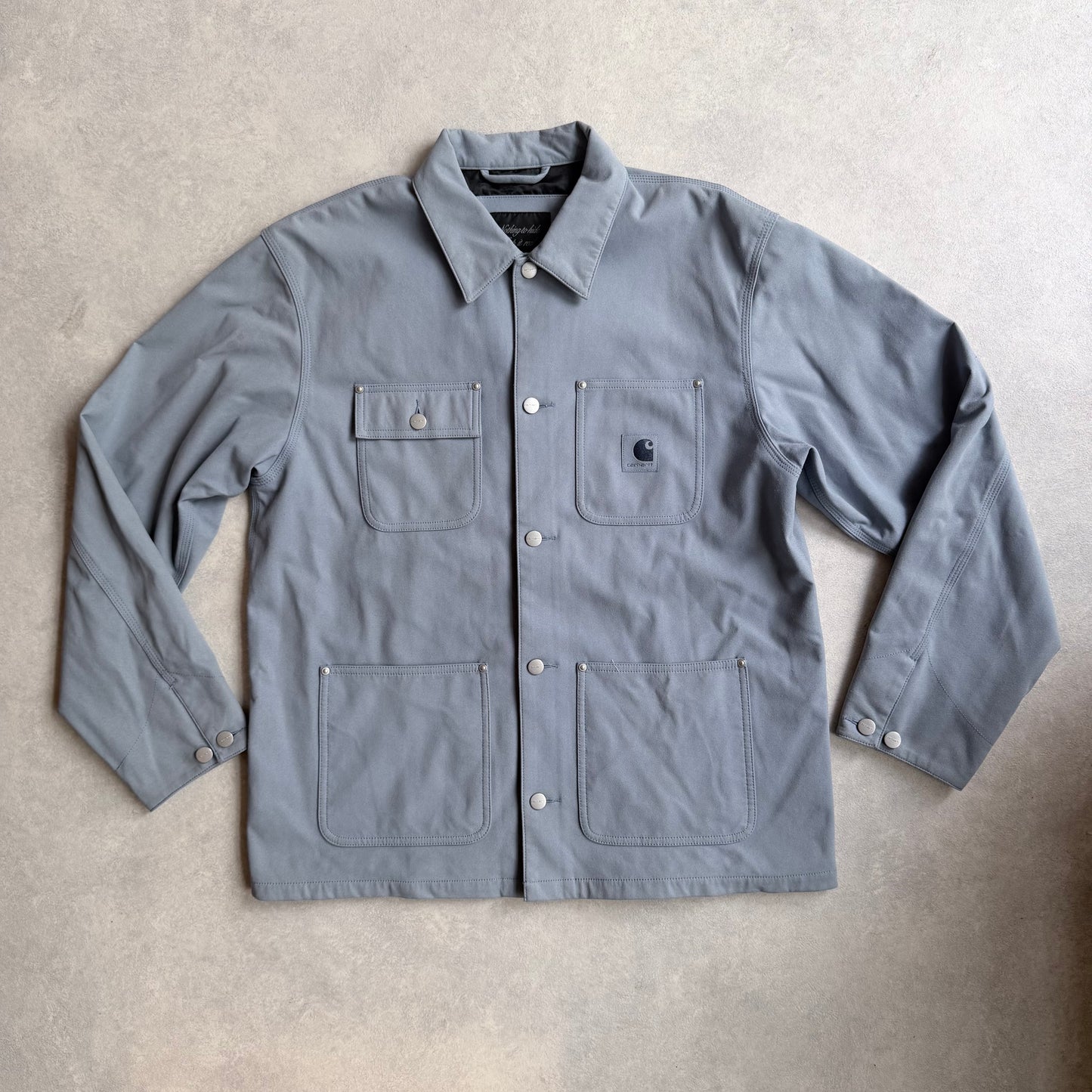 Carhartt Wip Suede Michigan Jacket Size L Blue