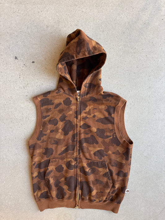 Bape 2005 Hooded Camo Gilet M