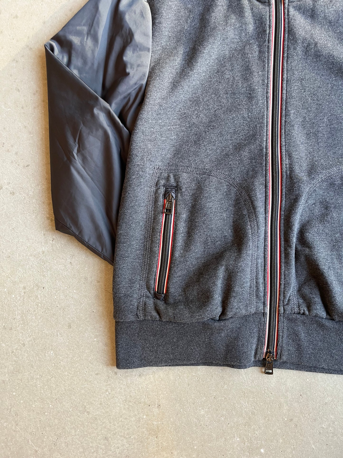 Moncler Hybrid Zip Up Grey Medium