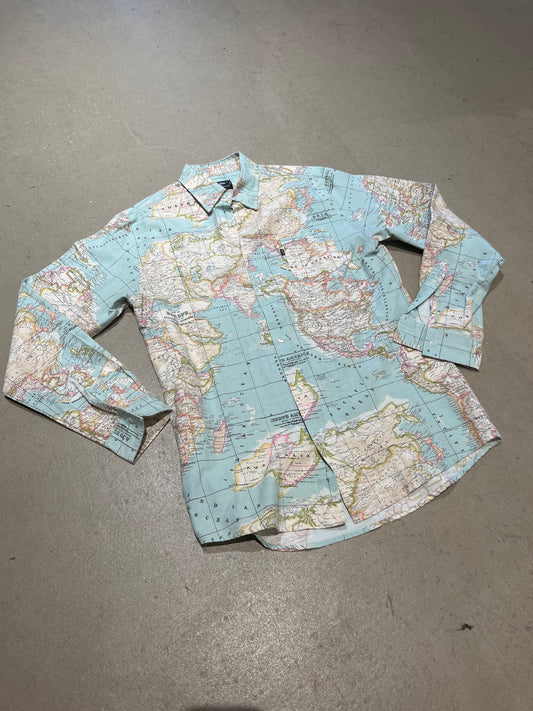 Patta Map Shirt Multi Color M