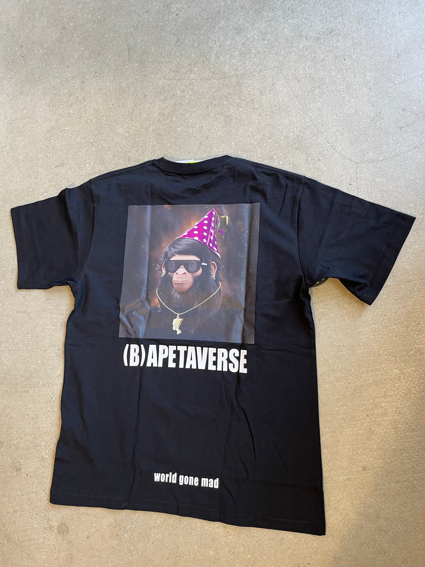 Bape Bapetaverse Sunglasses Aape NFT Rare Tee Black L