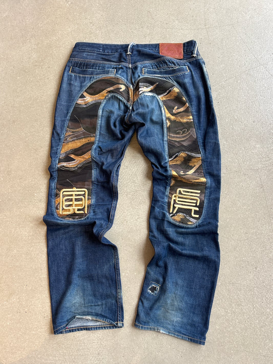 Evisu Selvedge Size 32X34 Chino Denim