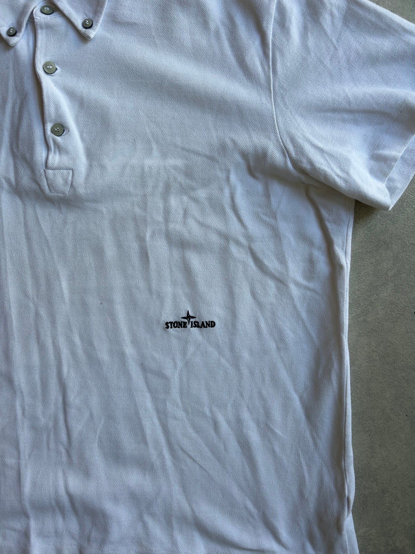 Stone Island White Polo XXL